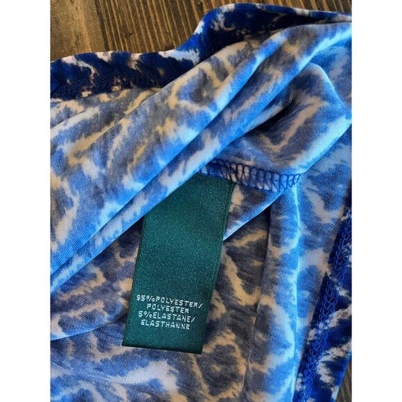 Ralph Lauren Career Dress Women 8 Blue Easter Spring Wedding Church Flattering - Picture 7 of 8